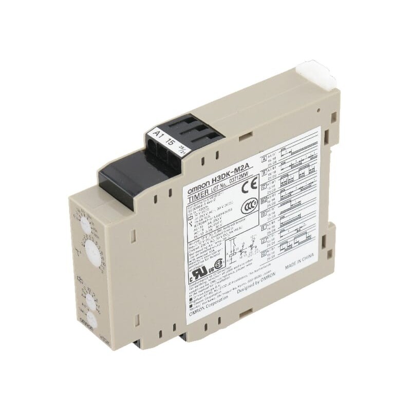 Multifunc timer, 12 VDC, DPDT - H3DKM2A12VDC