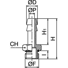 Złączka do węża 12mm x 1/4 cali - HCMPOR1214