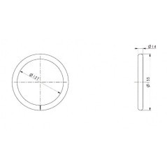 Weld ring 14x136 mm - HC37