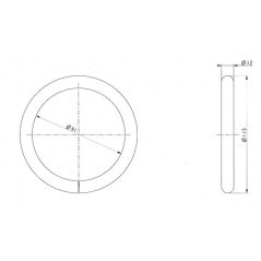 Weld ring 12x91 mm - HC36