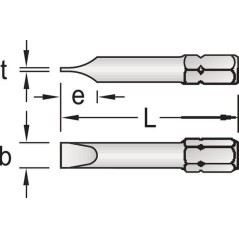 Bits Schlitz 5/16-12mm - HG88012