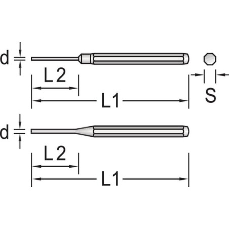 Splintentreiber lang 8mm - HG119L8