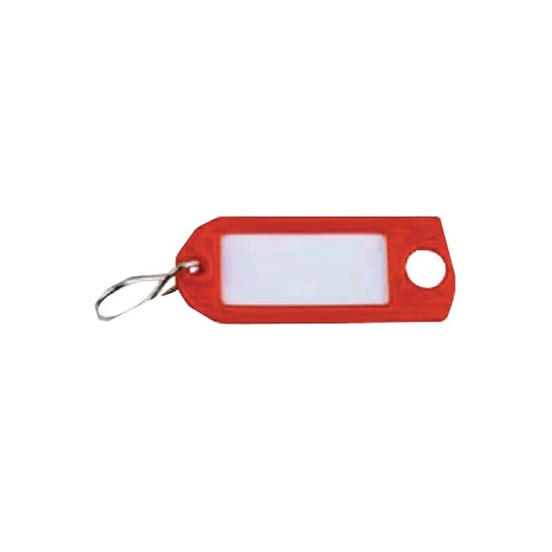 Key ring red with label - HG1000RO Key ring red with label - HG1000RO