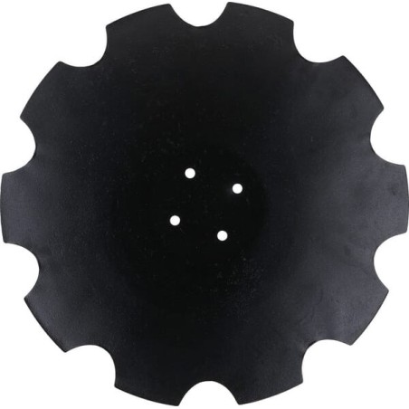 Harrow disc notched 560mm, 4-hole - HD560498