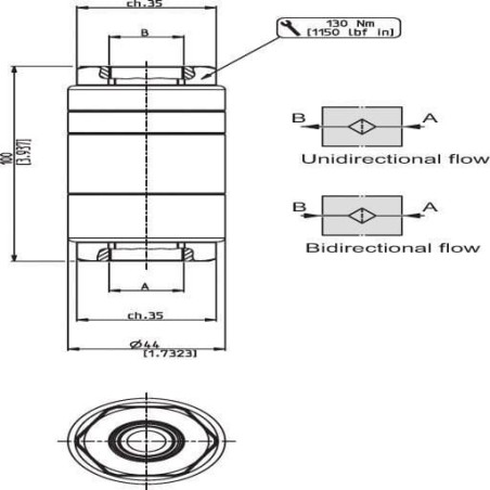 Filtr wysokociśnieniowy 60 mu 1/2 B - HF70510040SB060GDB