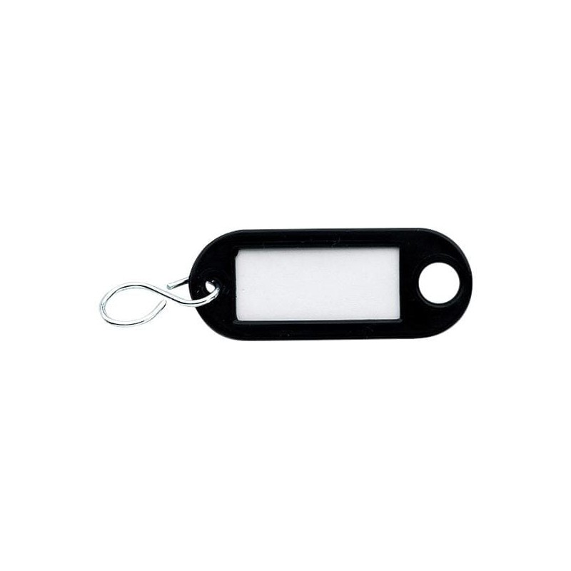 Key ring black with label - HG1000ZW Key ring black with label - HG1000ZW