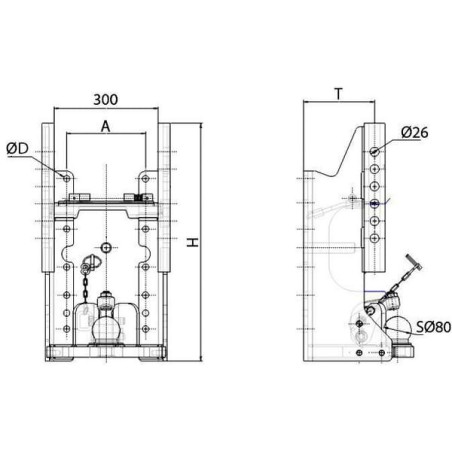 Ladder hitch - HS4825SDFKU71