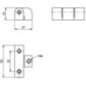 Type 3 flat hinge zinc alloy - HS491875 Type 3 flat hinge zinc alloy - HS491875