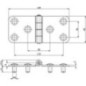 Type 2 flat hinge black coated - HS491873 Type 2 flat hinge black coated - HS491873