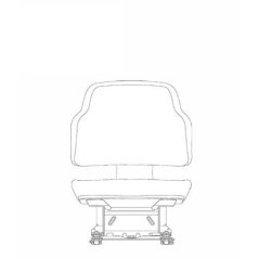 Sitzbezug Schlepper Std. schw. Kunstleder - I63746KR