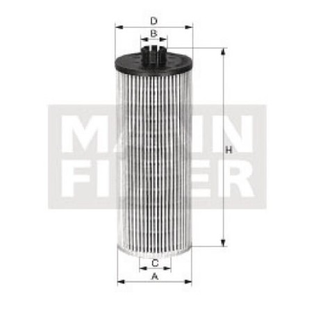 Oil filter element, metal-free - HU9453X