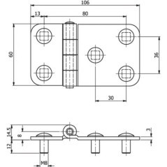 HS491872 Unbranded, Hinges 