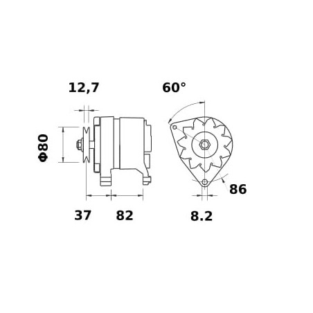 Alternator 14V65A - IA0470