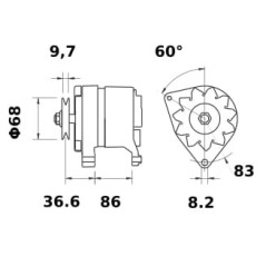 IA0301 Mahle, Alternators 