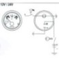 Voltmeter 24V 52mm - I00022 Voltmeter 24V 52mm - I00022