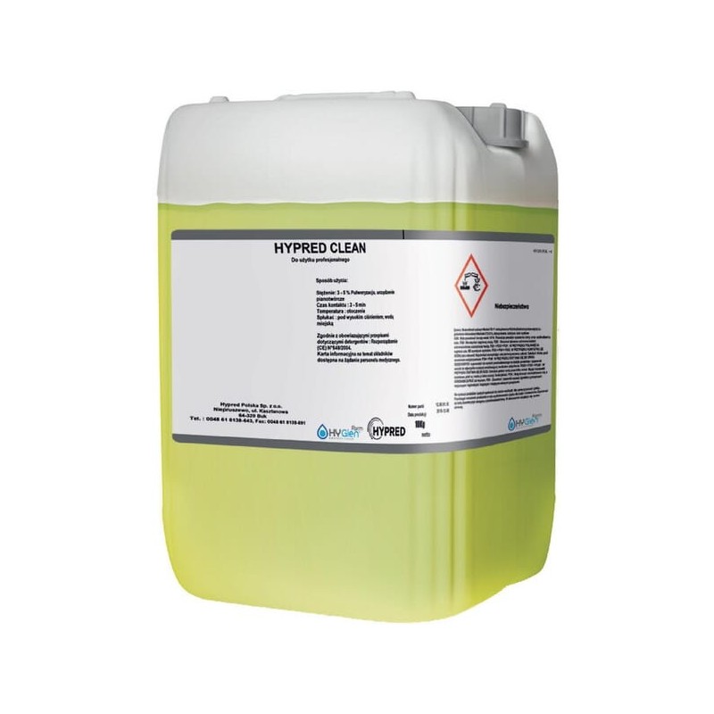 HYPRED CLEAN - Zasadowy środek myjący, 10 kg - HYPREDCLEAN10
