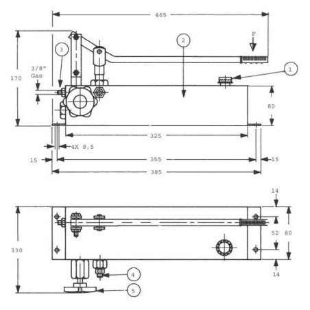 Handpumpe mit Tank - HP121M
