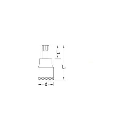 Nasadka 1/2 cali XZN M16 - INX1916GED