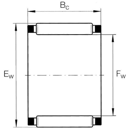 Käfig Nadellager - K18X22X17GP
