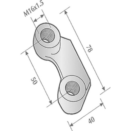 Strebenmutter M16 - KE11610
