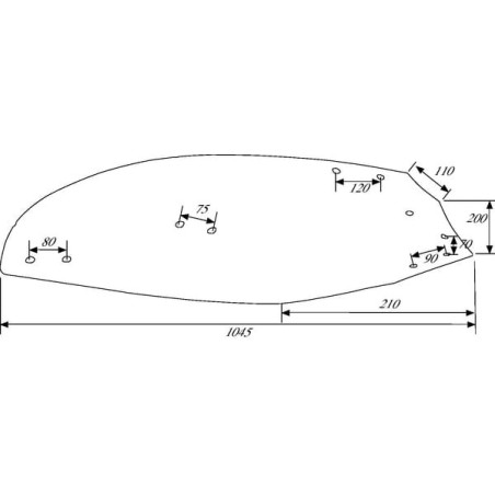Moaldboard RH Kverneland - KK063283N