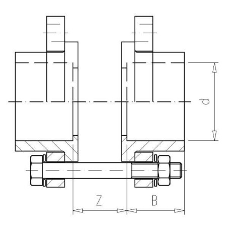 Kit 200x200 für Klappe DN200 - KIT200