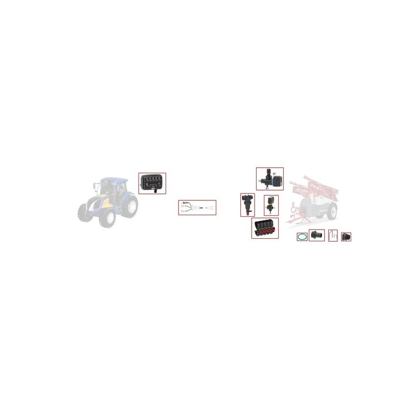 Kit boom sprayer 5 sections, switch box - KITC6 Kit boom sprayer 5 sections, switch box - KITC6