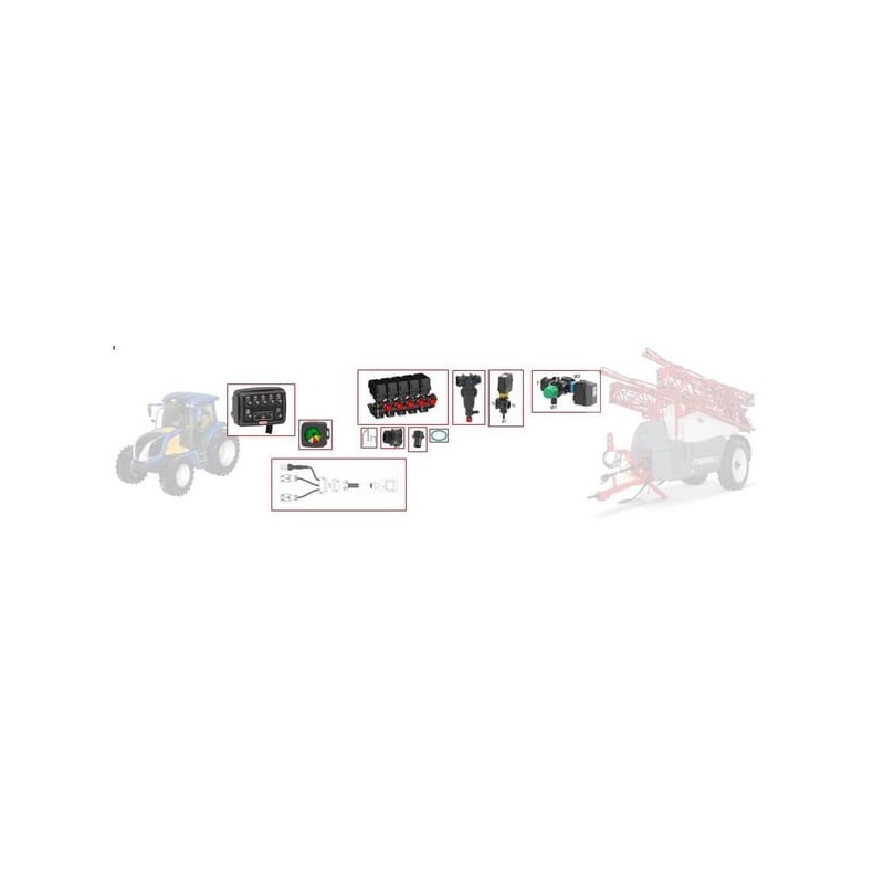 Kit boom sprayer 5 sections, switch box - KITC5 Kit boom sprayer 5 sections, switch box - KITC5
