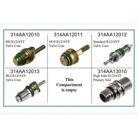 Set service airco valve inserts HFO1234YF - KL070069
