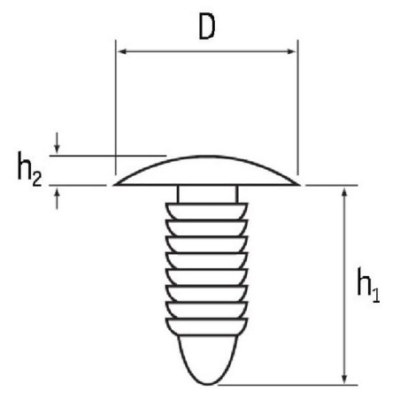 Sworzeń dociskowy 4,1 - 5,2 mm - KS167204