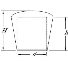 Konische Möbel Kappe 12mm - KS465440