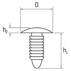 Press stud 6.0 - 6.3mm - KS468821
