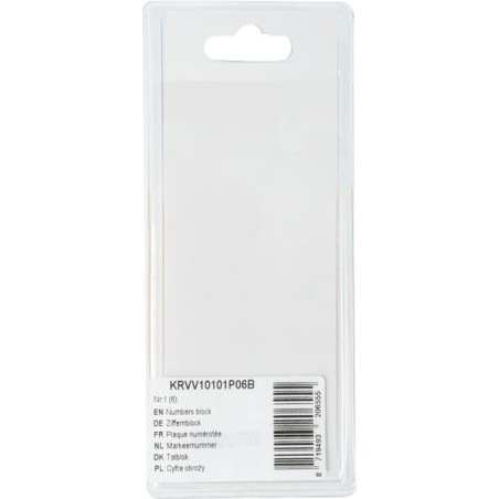 Numbers block Nr1 6 - KRVV10101P06B
