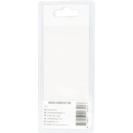 Key ring red 10 - KRHG1000ROP10B