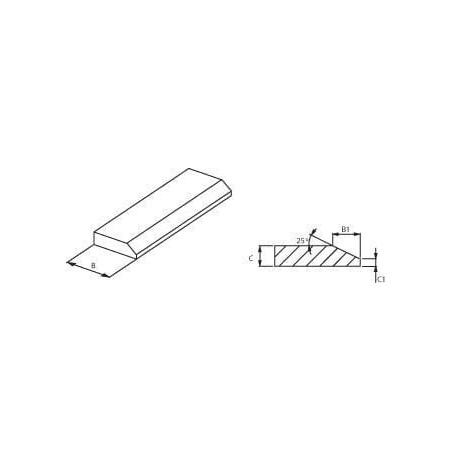 Lemiesz łyżki 200x20 mm x1 m HB500 Kramp - KT200201