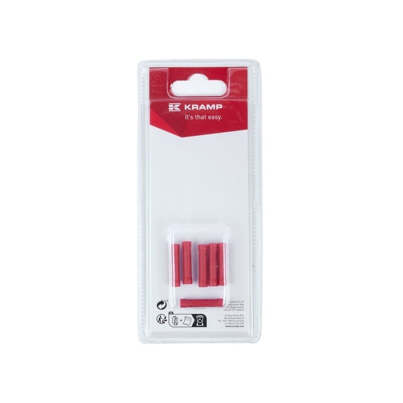 Butt connector, red 0.5-1.0mm² 6 - KRLA9105P06B Butt connector, red 0.5-1.0mm² 6 - KRLA9105P06B