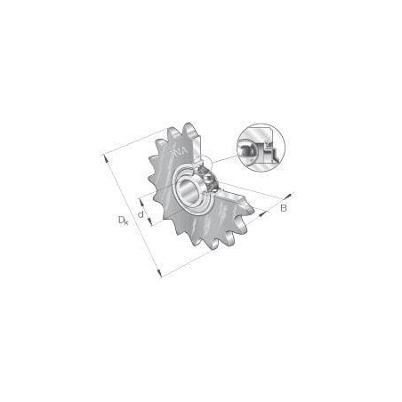 Idler sprocket - KSR16L010101709