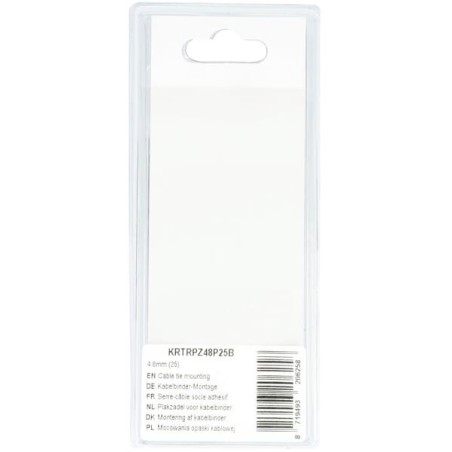 Cable tie mounting 4.8mm 25 - KRTRPZ48P25B