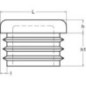 Plastic cap square 90x90mm - KS460699 Plastic cap square 90x90mm - KS460699