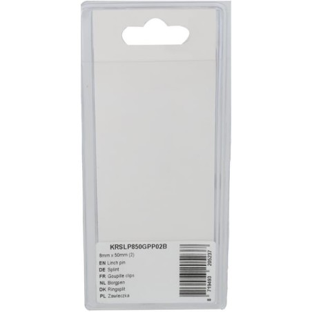 Rohrklappstecker 8mm x 50mm 2 - KRSLP850GPP02B