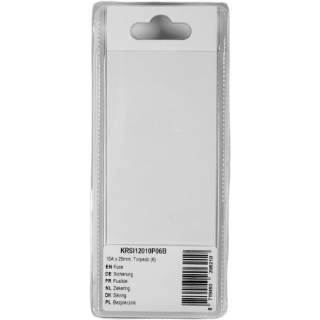 Fuse 10A x 25mm, Torpedo 6 - KRSI12010P06B