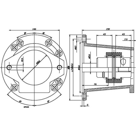 Bell housing SAE-B - HONDA - KPSBAA01