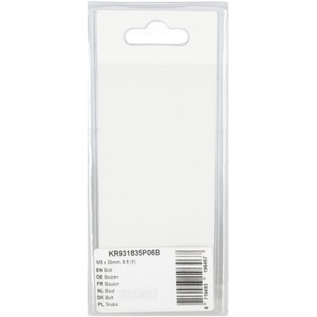 Bolt M8 x 35mm, 8.8 6 - KR931835P06B
