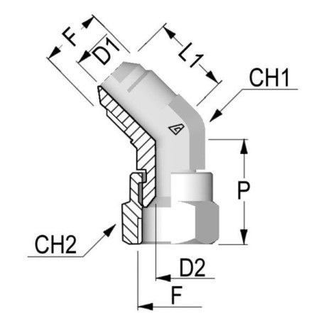 Winkelverschraubung - KOU4526