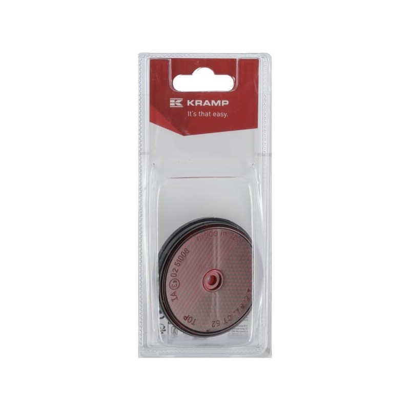 Reflector round red diameter 60mm 2 - KR484065P02B Reflector round red diameter 60mm 2 - KR484065P02B