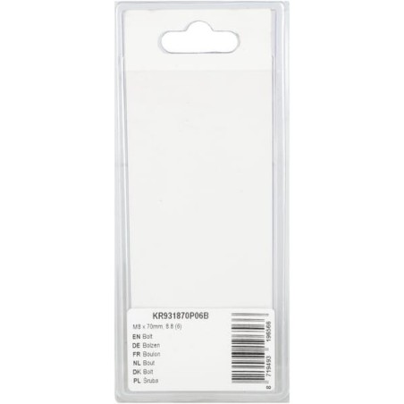 Schraube M8 x 70mm, 8.8 6 - KR931870P06B