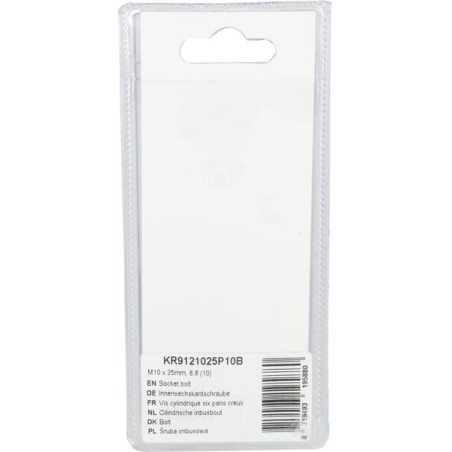Socket bolt M10 x 25mm, 8.8 10 - KR9121025P10B