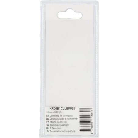 Connecting link spring clip 9.5mm x 06B1 2 - KR06B1CLLBP02B