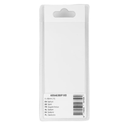 Split pin 6 x 80mm 10 - KR946380P10B