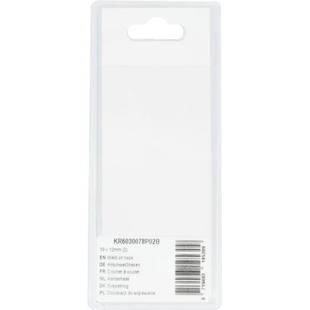 Weld on hook 39 x 12mm 2 - KR6030078P02B